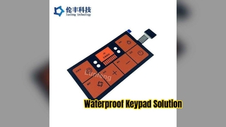 Solución industrial personalizada de teclado de membrana impermeable