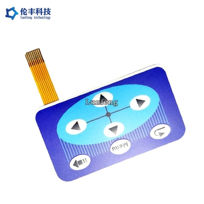 Un buen precio. Interruptor de membrana plano modificado para requisitos particulares del diseño con el circuito y el conector flexibles en línea