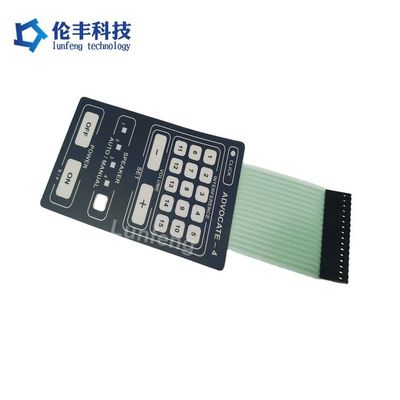 Un buen precio. Interruptor de membrana de PET plano para electrodomésticos LED de grado industrial blanco/rojo/verde/azul en línea