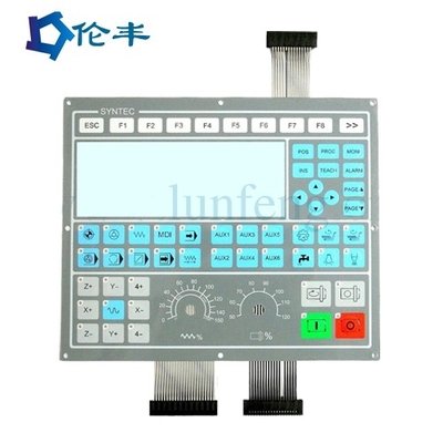 Un buen precio. Interruptor táctil de membrana LED de superficie mate PET personalizado con LED blanco rojo verde azul en línea