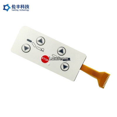 Vida de servicio larga flexible del interruptor de membrana del ANIMAL DOMÉSTICO de la luz FPC del PWB LED
