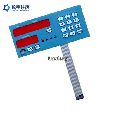 Interruptor de membrana plano del ANIMAL DOMÉSTICO de la ventana del LCD con la retroiluminación LED por encargo
