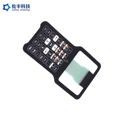 Interruptor de membrana plano transparente del LCD del ANIMAL DOMÉSTICO Matte Surface Keypad