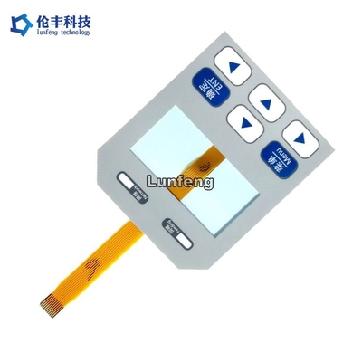 Interruptor de membrana modificado para requisitos particulares del diseño LED, telclado numérico de la membrana de LGF LED