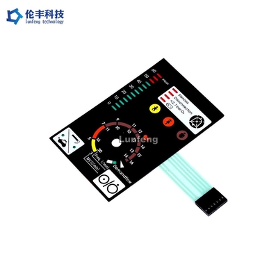 Un buen precio. Teclado numérico de la membrana de la ventana LED del LCD, interruptor de membrana llevado circuito de plata en línea