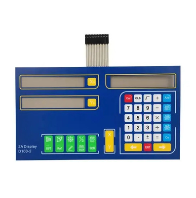 El cojín multi del interruptor de membrana de la capa modificó el color para requisitos particulares solo/doble