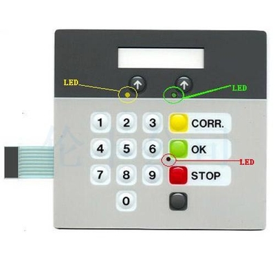 Un buen precio. Telclado numérico blanco de la membrana del ANIMAL DOMÉSTICO con el nivel de la protección del LED IP65 en línea
