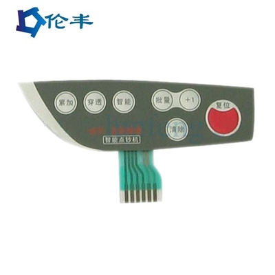 Un buen precio. Interruptor de membrana de luz de fondo PC adesivo 3M con material clave F150 de PET mate en línea
