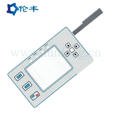 El panel plano del interruptor de membrana de DC 12V con la resistencia de aislamiento >100MΩ y la temperatura de almacenamiento