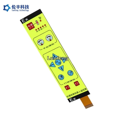 Un buen precio. Voltado eléctrico de funcionamiento ≤50VDC Interruptor de membrana de retroiluminación con material mate F150 de PET en línea