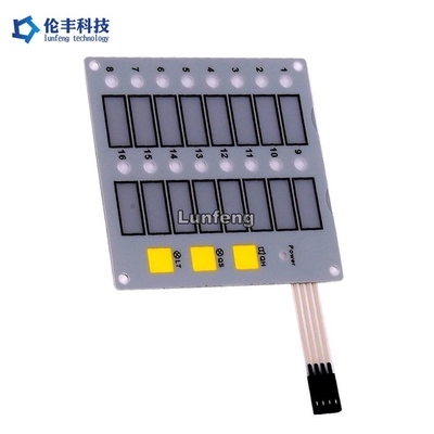 Un buen precio. Teclado de membrana LED blanco personalizado con nivel de protección IP65 en línea