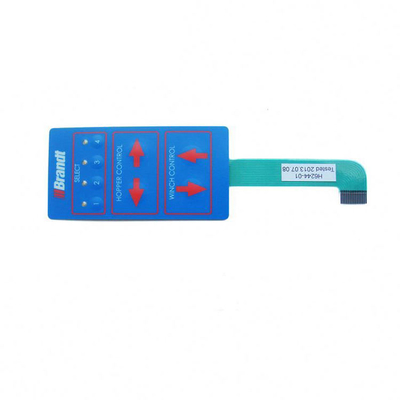 Sistemas de control industrial teclado táctil de membrana con IP67 impermeable y diseño de poliéster personalizado