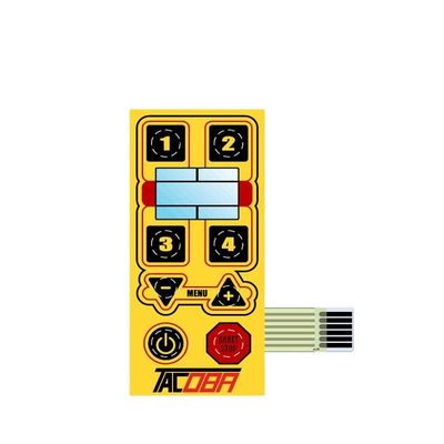 Un buen precio. Interruptor de membrana de cúpula metálica con acabado mate y adhesivo 3M468 en la parte posterior y LEDs para interfaces de dispositivos médicos en línea
