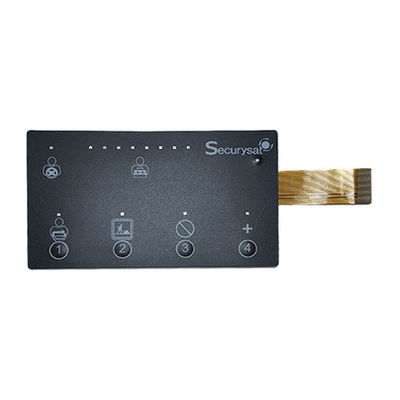 Diseño personalizado Switch de membrana OEM Superposición de panel gráfico con opción de tecla en relieve y excelente resistencia a los rayos UV