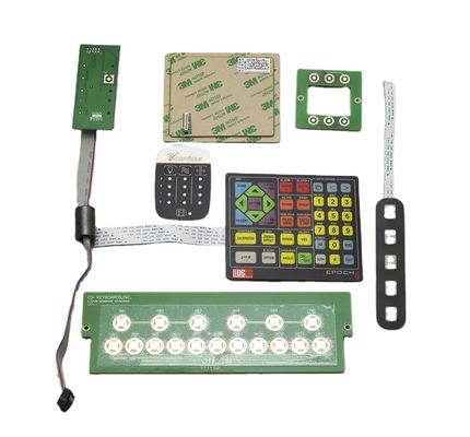 Un buen precio. Teclado de membrana resistente al agua con respaldo adhesivo 3M, botones táctiles de relieve de almohada e interfaz personalizable para aplicaciones industriales en línea