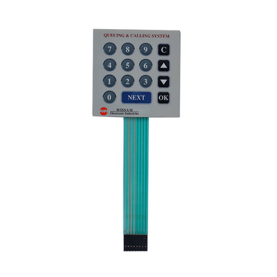 Botones en relieve con interruptor de membrana PET en acabado mate/brillante personalizado para el rendimiento
