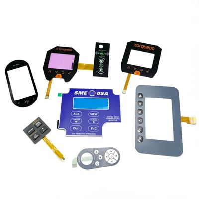 Un buen precio. Interruptor de membrana plano serigrafiado con color Pantone personalizado y paso de 1,0/1,25/2,54 mm para aplicaciones industriales y médicas en línea