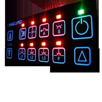 Un buen precio. Interruptor de membrana impreso con pantalla de seda Superposición Custom Max Size Interruptor de teclado de membrana Perfecto para sistemas de control de automóviles en línea