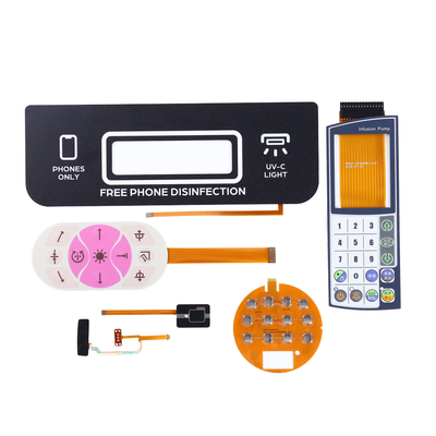 Un buen precio. Fabricación de fachada de interruptor de membrana de PET para uso industrial, automotriz y médico en línea