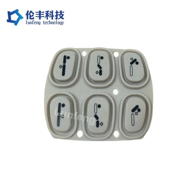 3m teclado adesivo de goma de silicona con PET / PC y retroadhesivo 3M 467 MP botón de grabado
