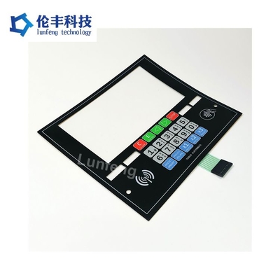 Un buen precio. Interruptor de membrana PET con tecnología de serigrafía, personalizado y mate para una operación precisa en línea