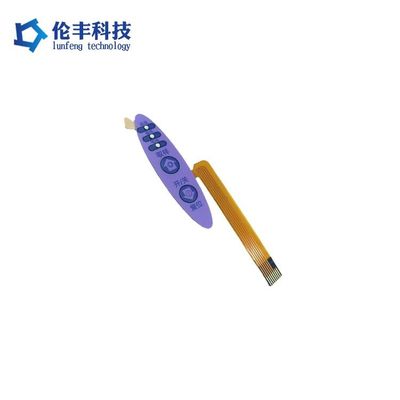 Un buen precio. Interruptor de membrana PET de superficie mate, color rojo y resistencia de aislamiento de al menos 100 megaohmios, solución para paneles de control en línea