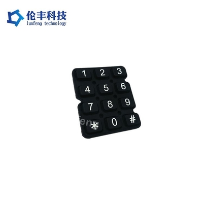 Botón de relieve del teclado de goma de silicona resistente al agua para un control suave y preciso