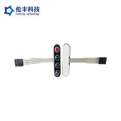 Un buen precio. Interruptor de membrana de plástico con fuerza de actuación de 50-500 g, interruptor de membrana PET, panel de control fácil de limpiar para equipos industriales en línea