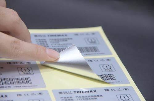 Un buen precio. Silver Sticker Label with Permanent Acrylic Adhesive Resistant to Water Oil and Chemicals for Custom Quantities From 100 To 10,000+ en línea