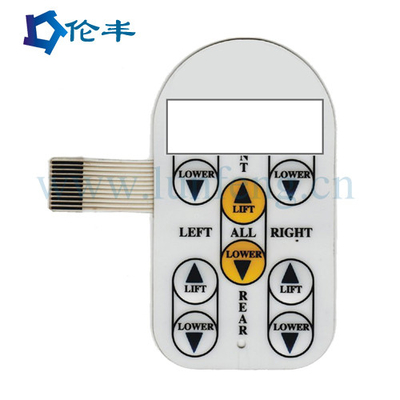 Un buen precio. Interruptor de membrana adhesivo táctil del interruptor 3M468 RAL de la bóveda del metal de Pantone con llevado en línea