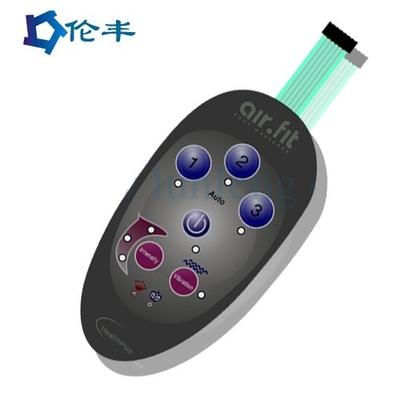 Capa adhesiva del interruptor de membrana de la etiqueta de Lexan del ANIMAL DOMÉSTICO del telclado numérico 3M467 de la membrana del color LED de RAL