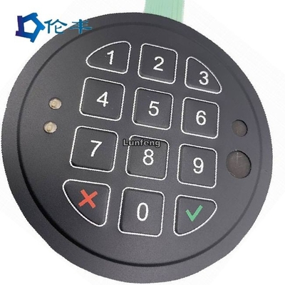 teclado de membrana plana personalizable -30C-80C rango de temperatura y DC 12V voltaje calificado para médicos