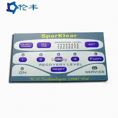 Un buen precio. Capa gráfica cortada con tintas de la etiqueta de Lexan de la PC del teclado de Front Control Button Membrane Switch en línea